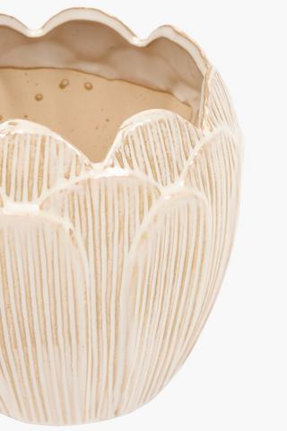 Bloom Ceramic Planter, 18x18cm