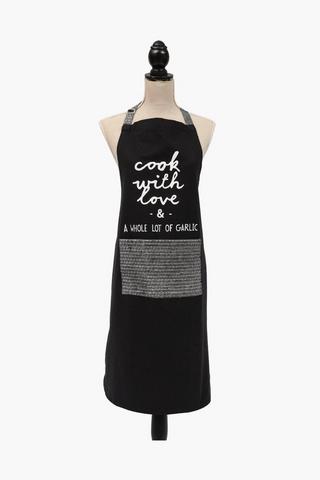 Script Cotton Apron