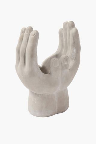 Cement Hands Planter