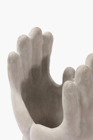 Cement Hands Planter