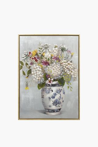 Framed Ivory Peony, 50x70cm