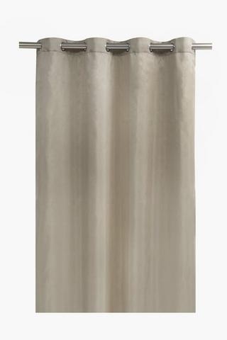 Faux Silk Eyelet Curtain, 140x225cm