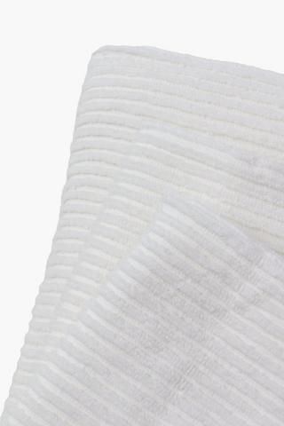 Dual Ribbed Cotton Bath Sheet, 85x150cm