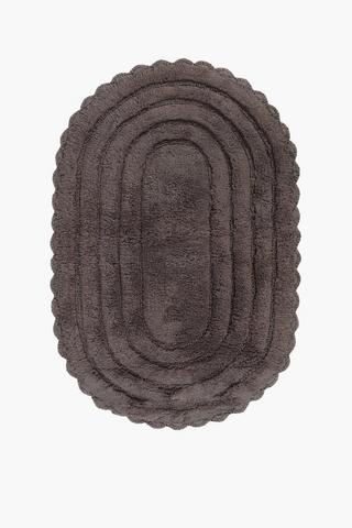 Cotton Oval Bath Mat, 50x80cm