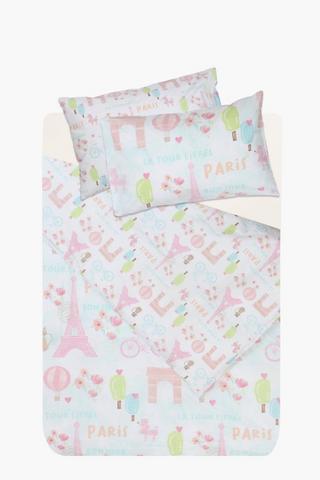 Polycotton Emma In Paris Duvet Cover Set