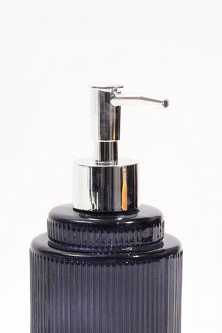Fluted Glass Soap Dispenser