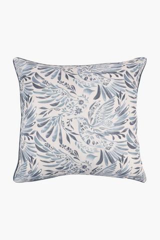Premium Swallow Floral Scatter Cushion Cover, 60x60cm