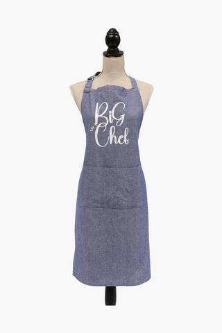 Script Cotton Apron