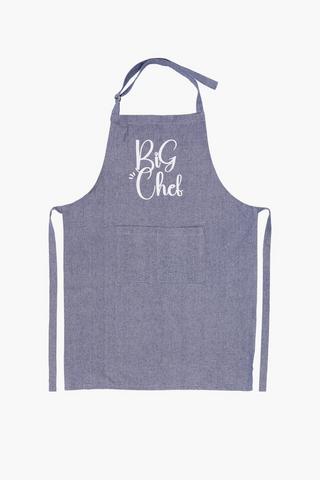Script Cotton Apron