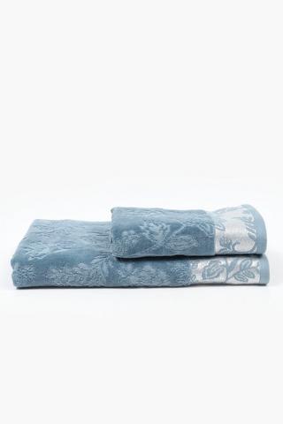 Cotton Jacquard Sovana Botanic Bath Sheet, 85x150cm