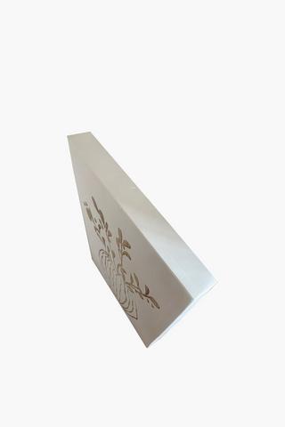 Vase Engraved Wooden Frame, 60x40cm