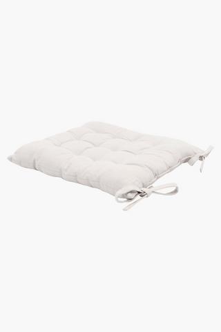 Plain Cotton Chairpad, 40x40cm