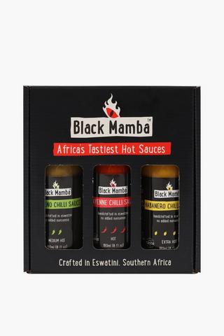 3 Pack Black Mamba Hot Sauces