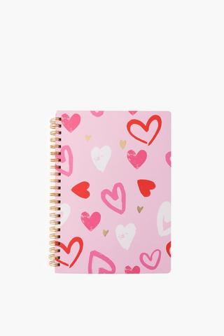 River Hearts Notebook A4