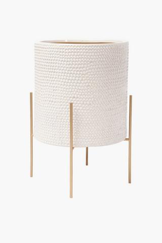 Valencia Ceramic Standing Planter, 30x58cm
