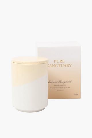 Honeysuckle Ceramic Candle, 390g
