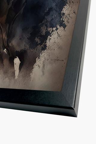 Framed Majestic Nguni, 40x60cm