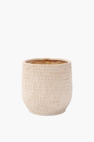 Mosaic Textured Planter, 18x18cm