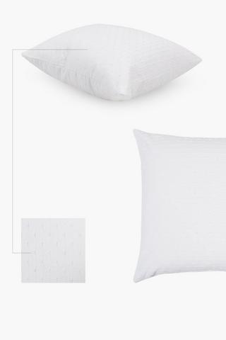 Premium Textured Piped Feather Scatter Cushion,