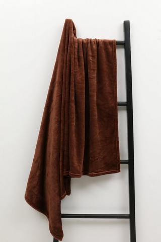 Plush Woven Flannel Blanket, 125x150cm