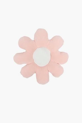 Shaped Cord Floral Daisey Cushion