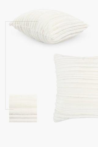Super Plush Cord Woven Flannel Scatter Cushion, 60x60cm
