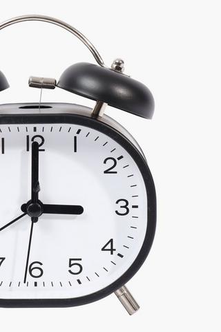 Twin Bell Oval Clock