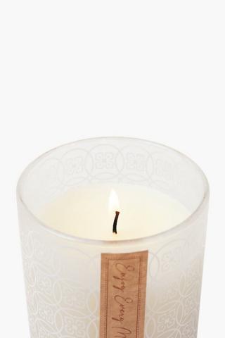 Damask Glass Candle, 615g