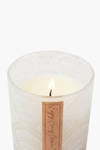 Fan Glass Candle, 615g