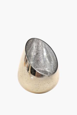 Metallic Slant Bulb Hurricane, 19x16cm