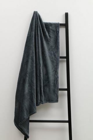 Plush Woven Flannel Blanket, 125x150cm