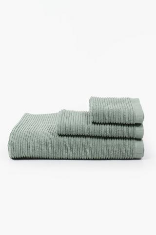 Dual Ribbed Cotton Bath Sheet, 85x150cm
