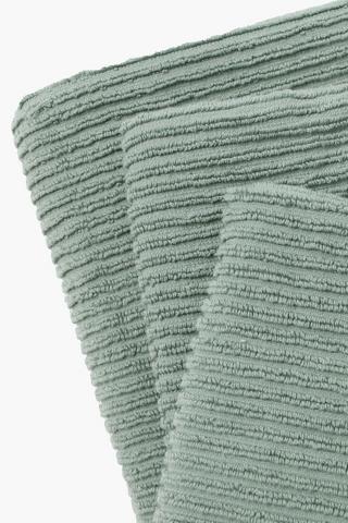 Dual Ribbed Cotton Bath Sheet, 85x150cm