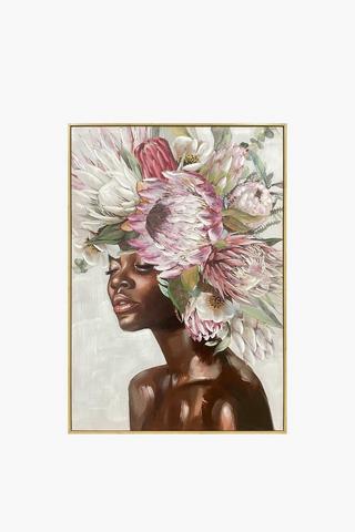 Framed Protea Queen, 70x100cm