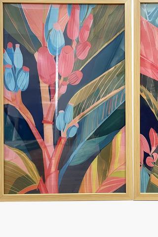 2 Piece Framed Tropicals, 40x60cm
