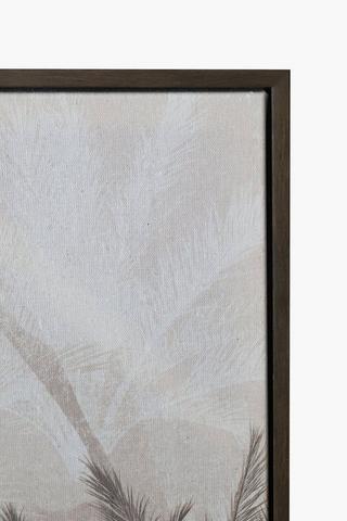 Framed Serene Palms, 60x90cm