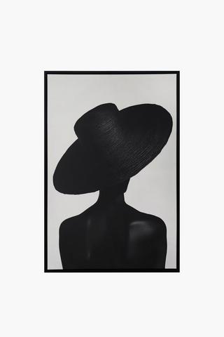 Framed Femme Silhouette, 60x90cm