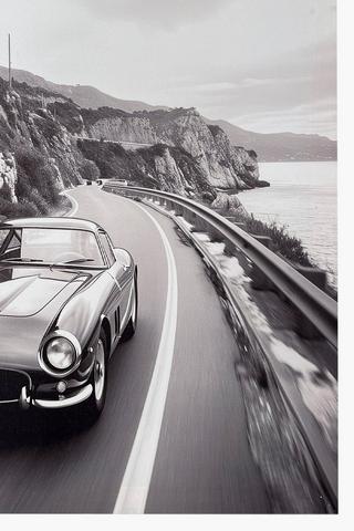 Printed Vintage Car Canvas, 40x40cm