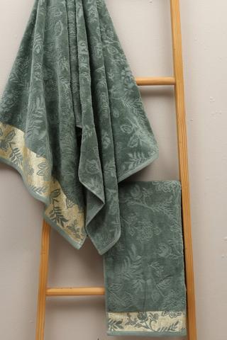 Cotton Jacquard Sovana Botanic Bath Sheet, 85x150cm