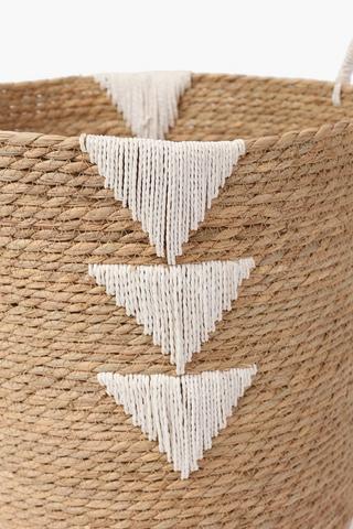 Natural Seagrass Laundry Basket