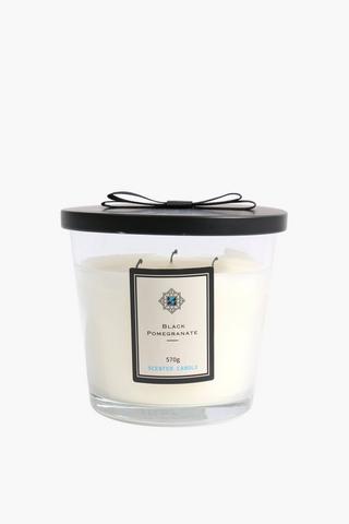 Pomegranate Glass Candle, 570g