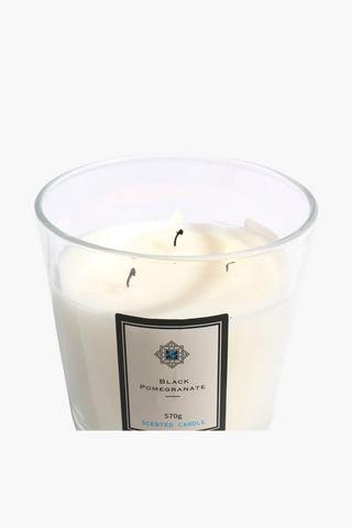 Pomegranate Glass Candle, 570g