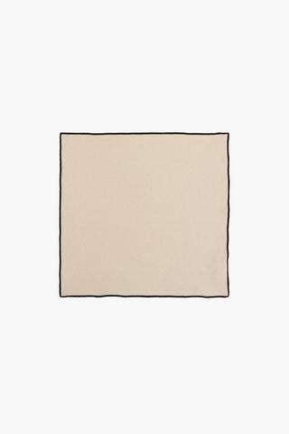 Border Edge Cotton Napkin, 40x40cm