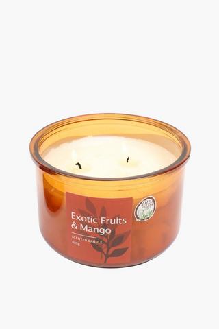 Exotic Fruits And Mango Glass Candle, 405g