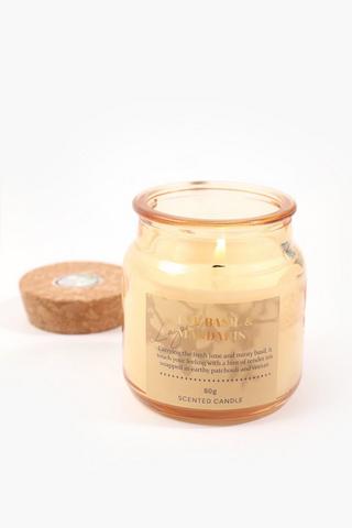 Basil And Mandarin Glass Candle, 80g