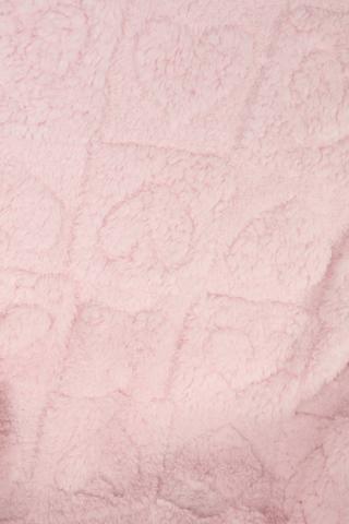 Jacqaurd Sherpa Heart Blanket, 150x180cm
