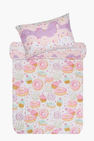 Soft Touch Luna Donut Sprinkle Reversible Duvet Cover Set