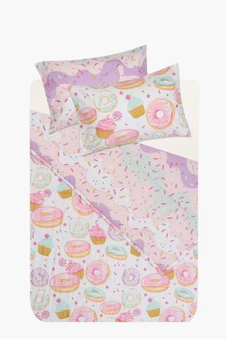 Soft Touch Luna Donut Sprinkle Reversible Duvet Cover Set
