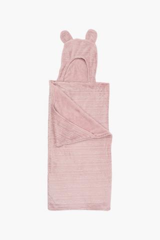 Glitter Hooded Sherpa Blanket