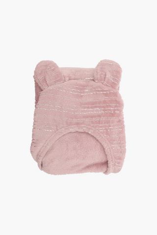 Glitter Hooded Sherpa Blanket